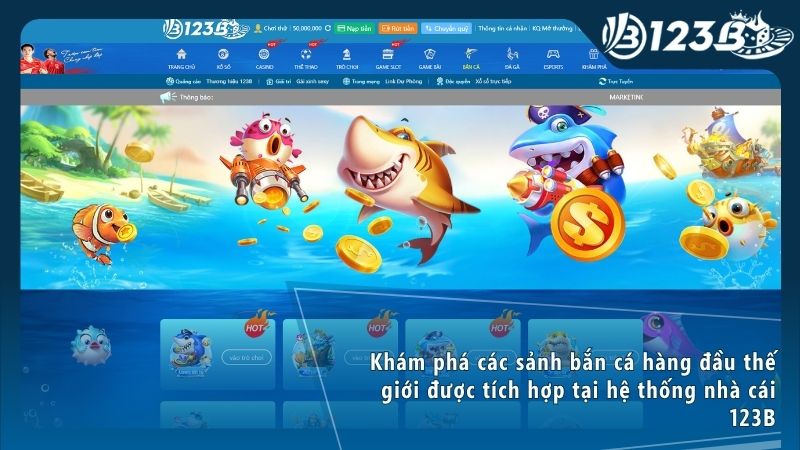Sảnh JILI tích hợp nhiều tính năng vũ khí hiện đại giúp thợ săn quét sạch đại dương