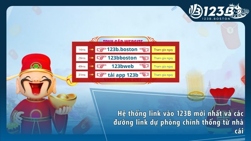 Click ngay vào hệ thống link dự phòng mới nhất để tận hưởng ván cược không gián đoạn
