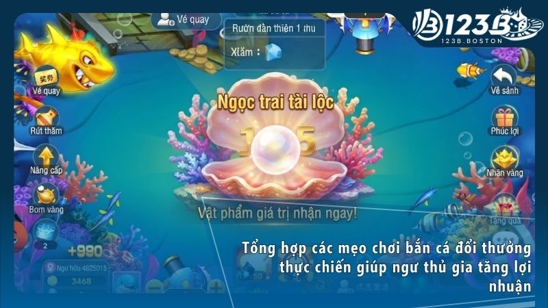 Áp dụng chiến thuật bắn băng bi dội tường để tối ưu sát thương khi săn cá lớn