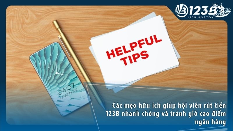 Thực hiện thao tác chuyển quỹ từ ví phụ về ví chính trước khi lập lệnh rút tiền