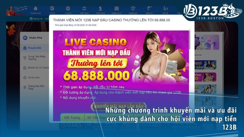 Nạp tiền USDT 123B giúp bảo mật thông tin và nhận ưu đãi thêm 2% giá trị nạp