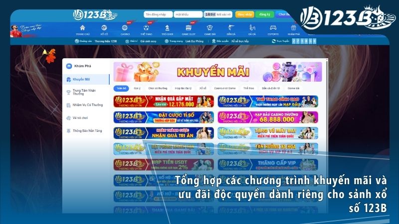 Cơ hội nhân đôi số vốn với khuyến mãi nạp đầu 100% dành cho người chơi 123B xổ số